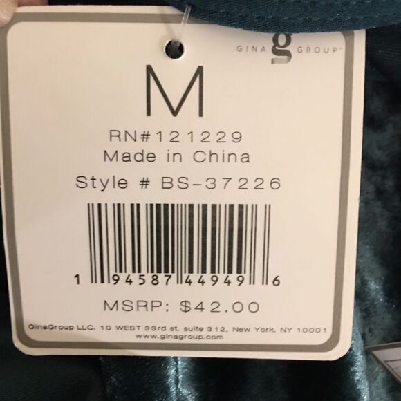 NWT! Green crush soft velvet interchangeable gold chain strap bodysuit - Picture 8 of 9